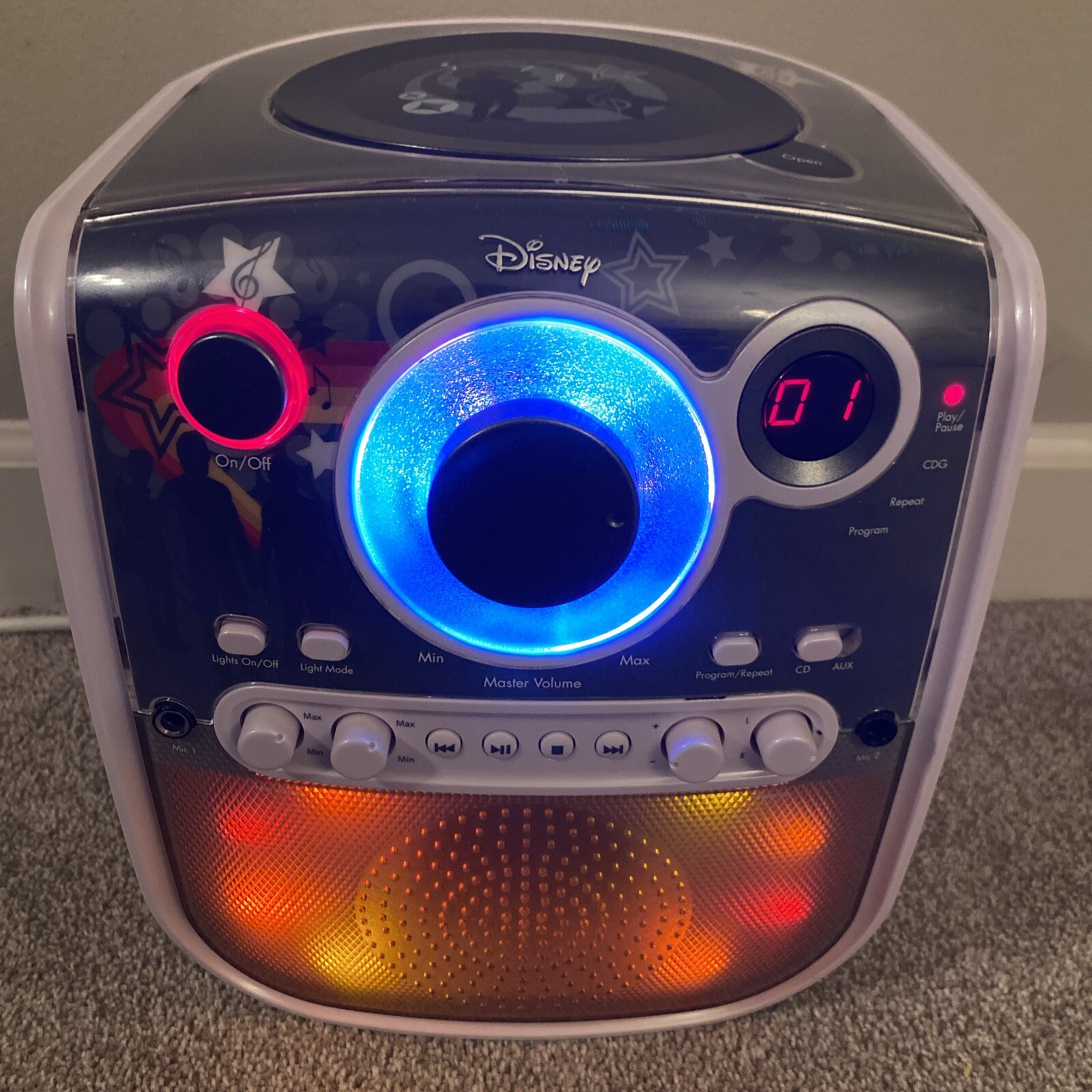 Disney Jonas Brothers CD-G Karaoke Machine System CD Player JB900K Rare 2010