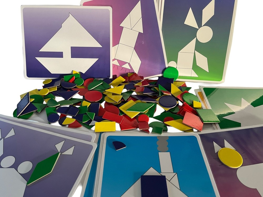 Educational Shapes With Patten Puzzles