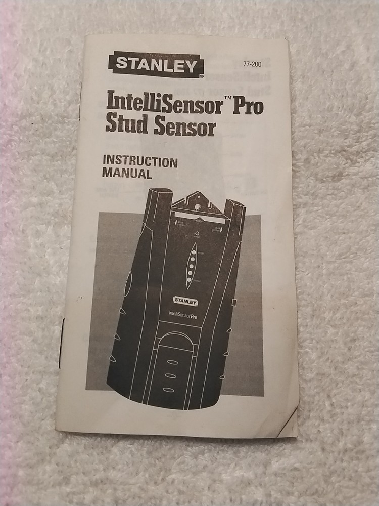 STANLEY 77-200 STUD SENSOR WITH MANUAL