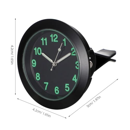 Mini Car Dashboard Clock Luminous Electronic Quartz Clock with Clip for Air