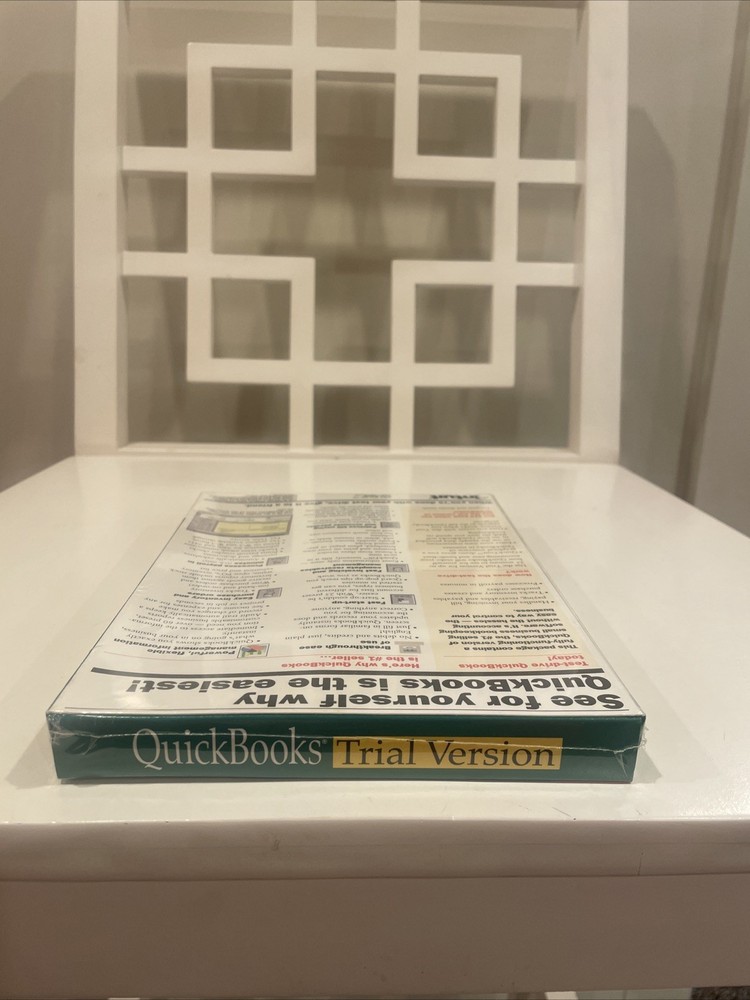 Vintage Microsoft Windows QuickBooks Version 3.1 Trial Version Sealed New