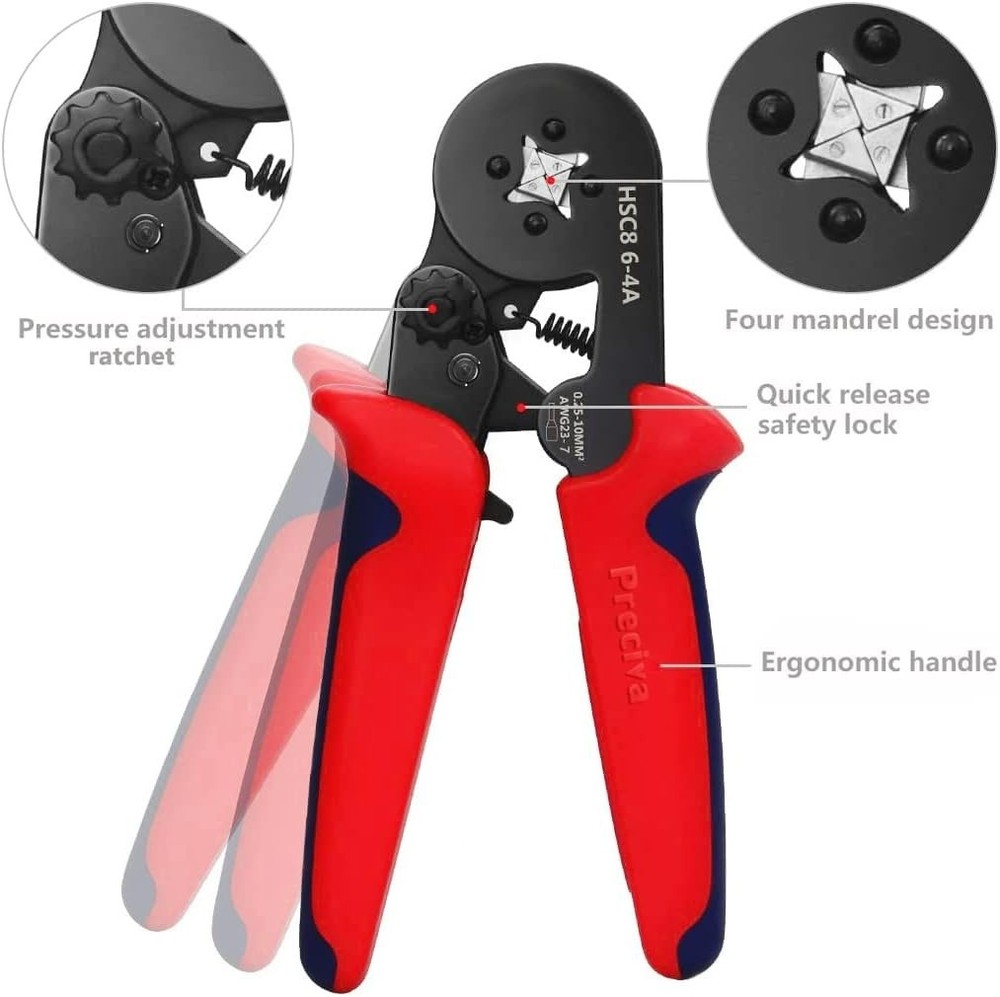 Professional Wire Crimping Tool Kit - Self-Adjustable 1200PCS Connector Set