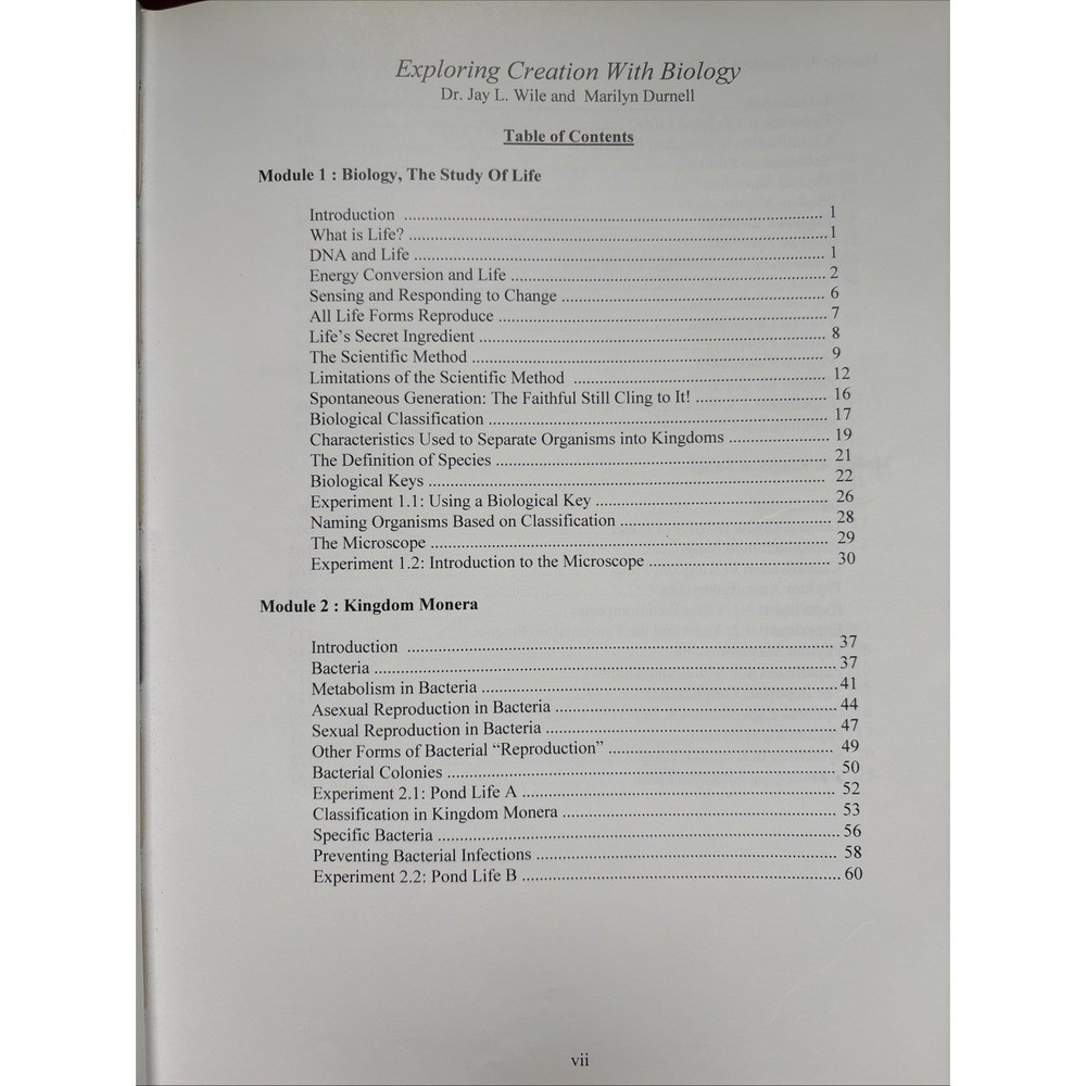 Apologia Exploring Creation with Biology Solutions Tests Book Homeschool Set