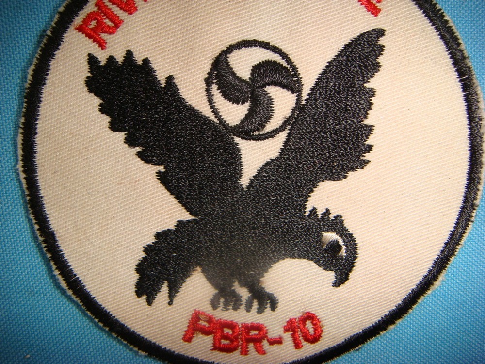 VIETNAM WAR PATCH, US NAVY RIVER SQUADRON FORCE PBR-10