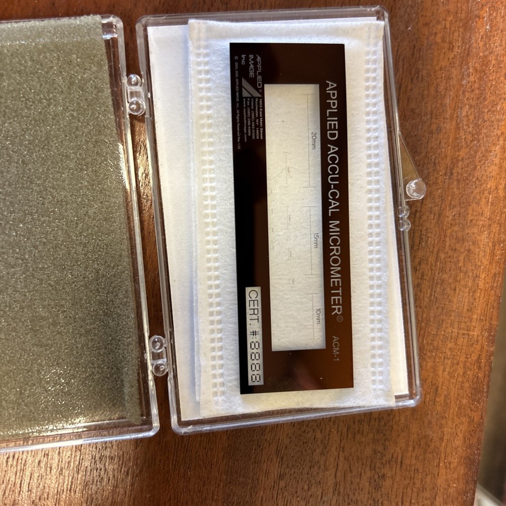 Microscope Calibration ACCU-CAL ACM-1-P-CG Micrometer