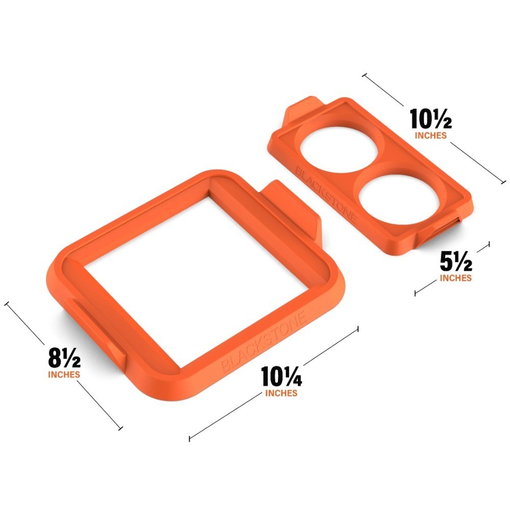 Silicone Egg Ring Set Circle and Square Non-Stick Omelet Maker Kitchen Tool