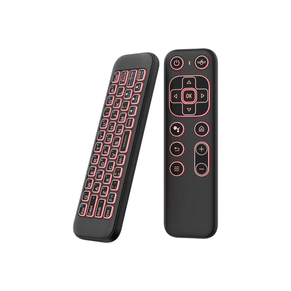 Mini Air Mouse Remote Keyboard 7 Color Backlit Bluetooth 2.4G Dual Mode