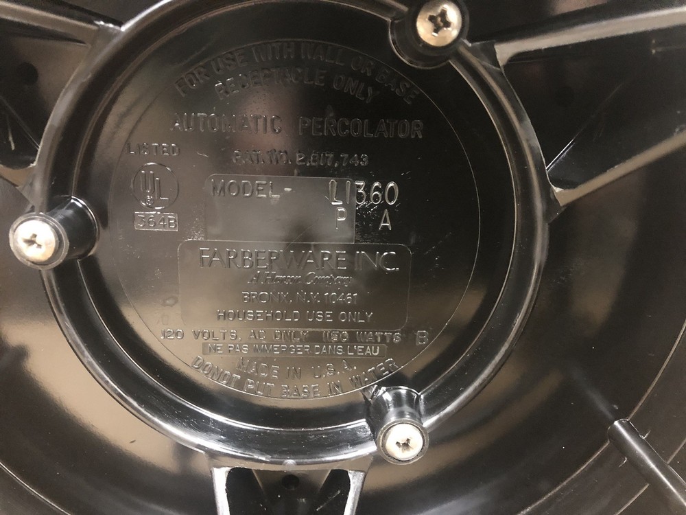 Farberware "SUPERFAST" Automatic Stainless Steel Coffee URN Percolator 36 cup