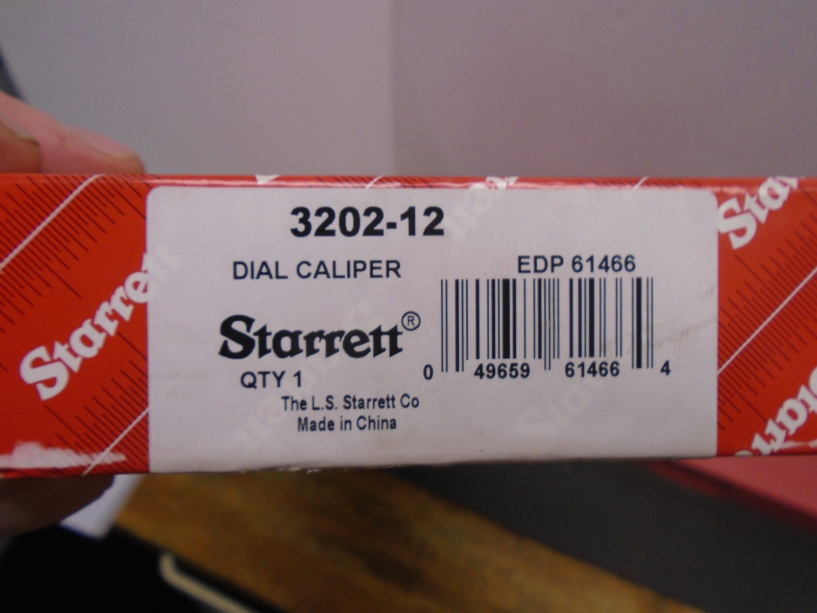 Starrett 61466 3202-12, Dial Caliper 0-12" Range, .001 Graduations