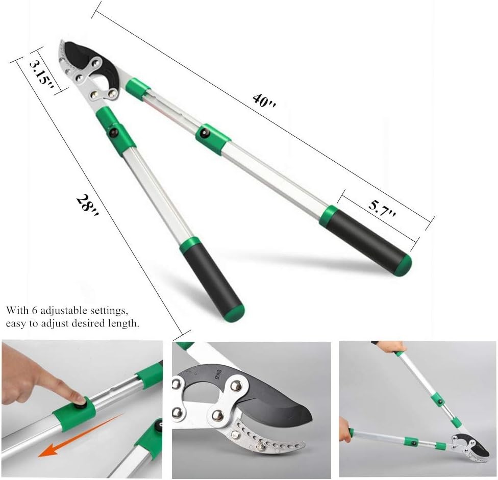 SK5 High-Performance Compound Action Anvil Lopper,Chops Thick Branches