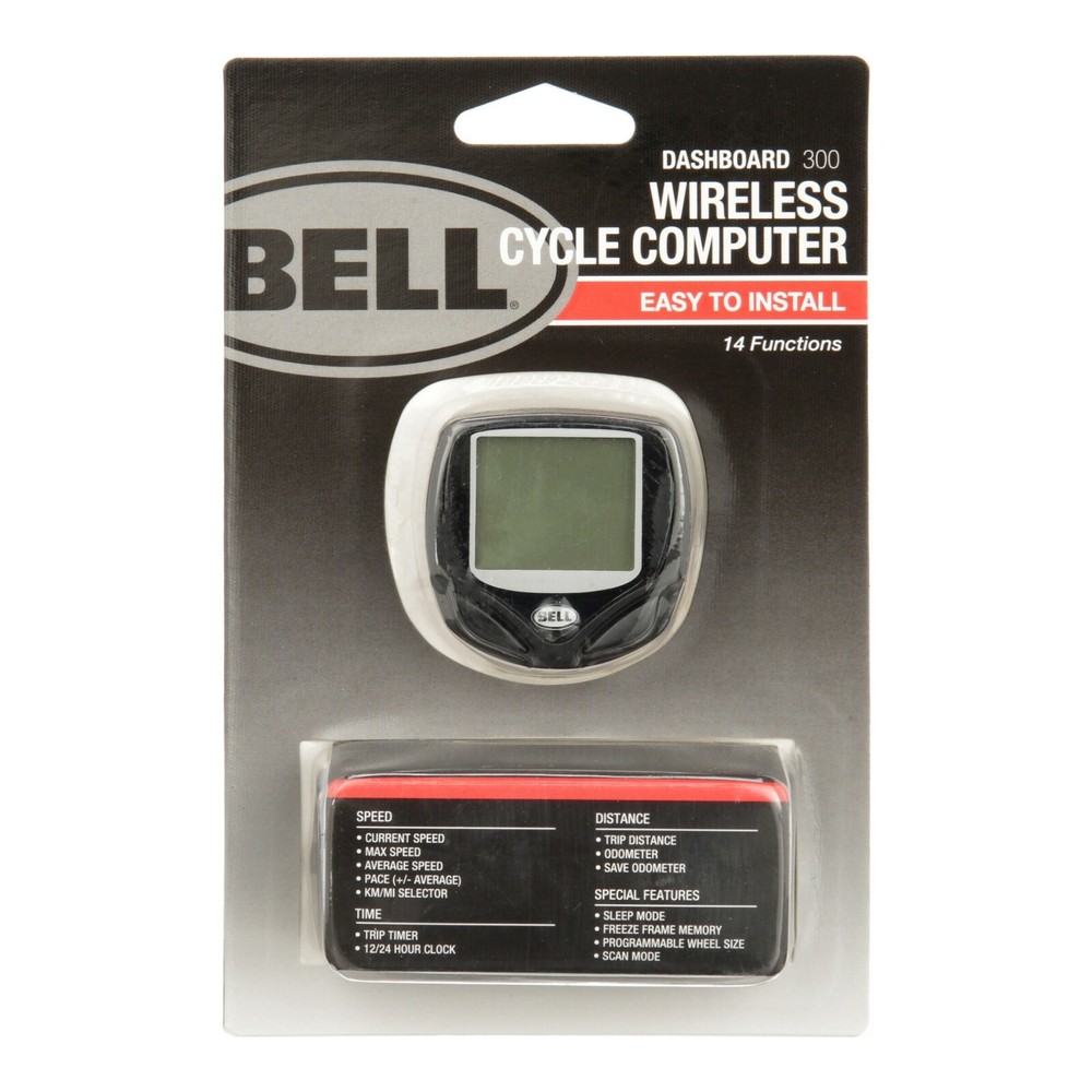 Wireless Cycle Computer Dashboard 300 by Bell Bicycle Easy Install 14 Functions