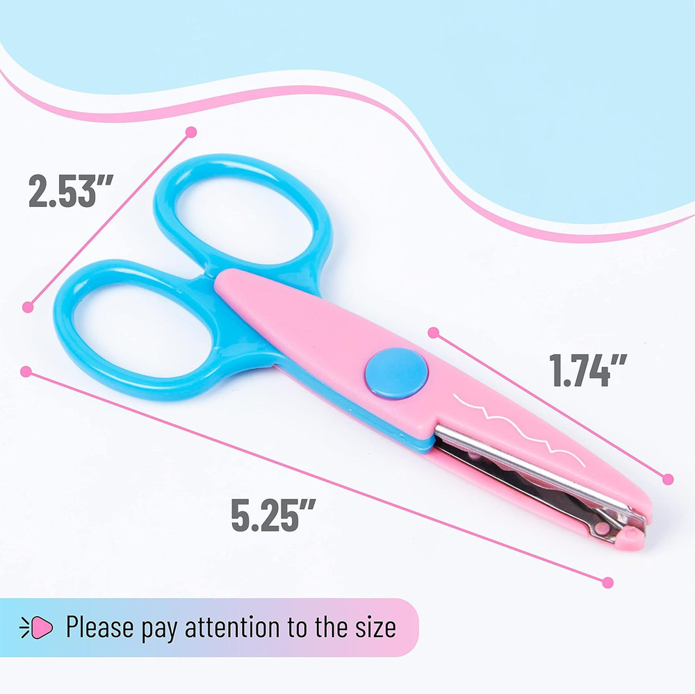 Decorative Edge Craft Scissors, Zig Zag, 6 Pack, Scrapbooking Supplies
