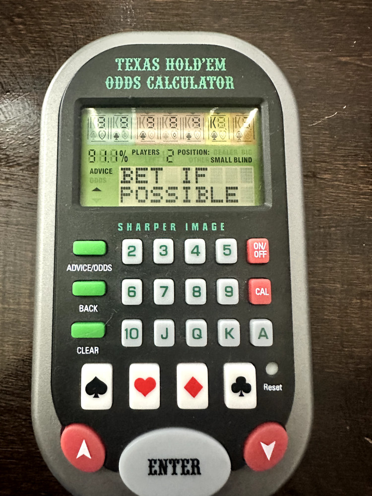Sharper Image Texas Hold'em Odds Calculator