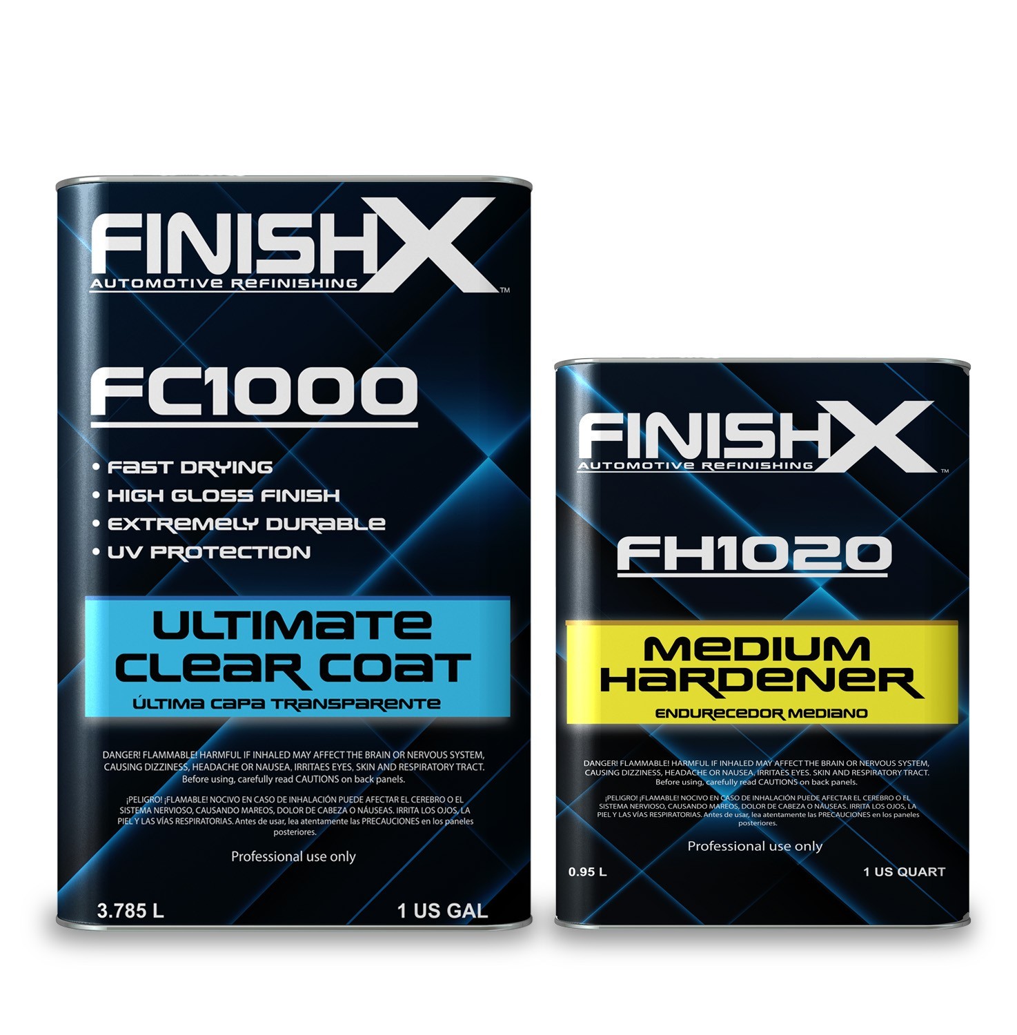 FinishX Automotive Refinishing Ultimate Clear Coat (FC1000 - 1 Gallon) 4:1 Kit
