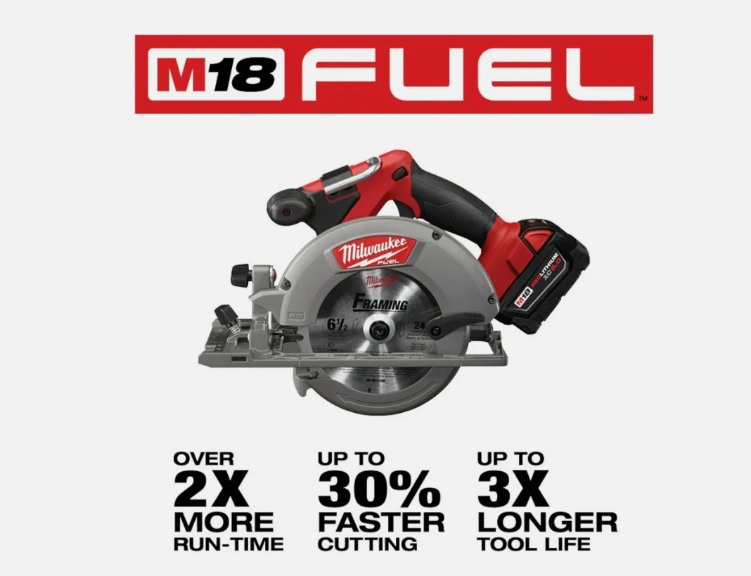 Milwaukee 3697-25 M18 FUEL 18V 5 Tool Cordless Brushless Li-Ion Combo Kit