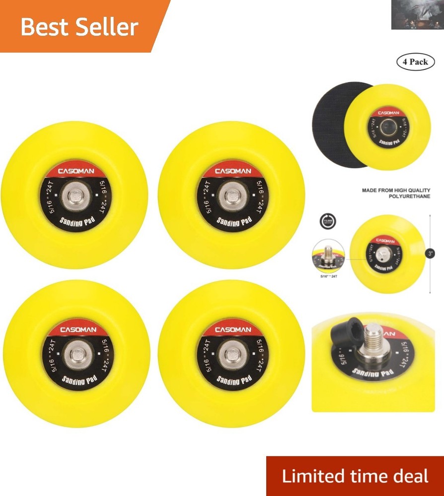 Flexible 3-Inch Backing Plate with Strong Hook & Loop for Efficient Polishing