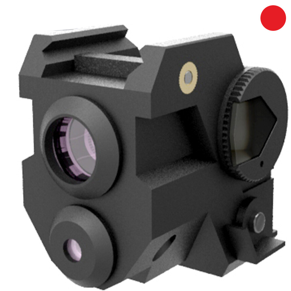 Laspur Mini Sub Compact Red Laser Sight with Flashlight Combo for Pistol