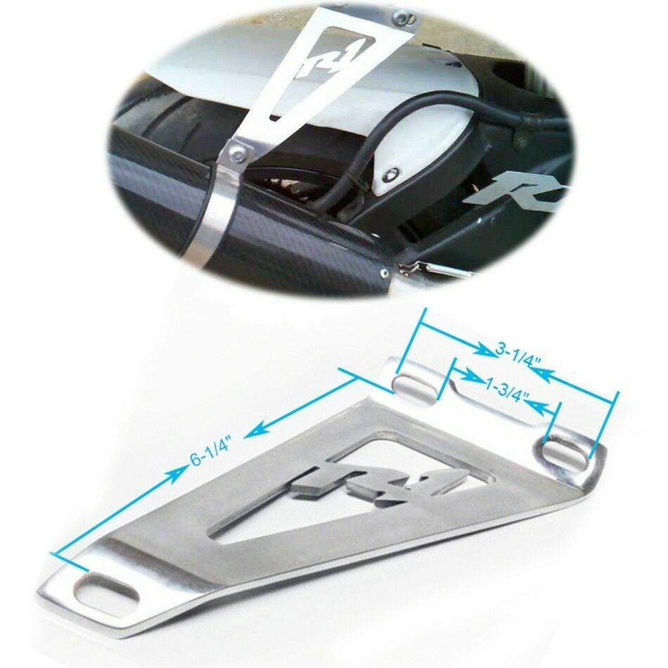 HongK 2000-2005 Yamaha YZF R1 Chrome Exhaust Hanger Brackets