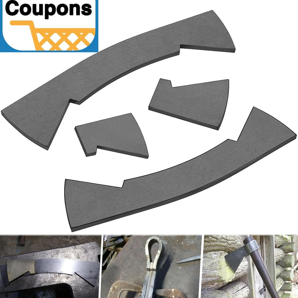 4Pack Tomahawk Head Kit Throwing Axe Tactical Fixed Blade Axe Hatchet Hawk Maker