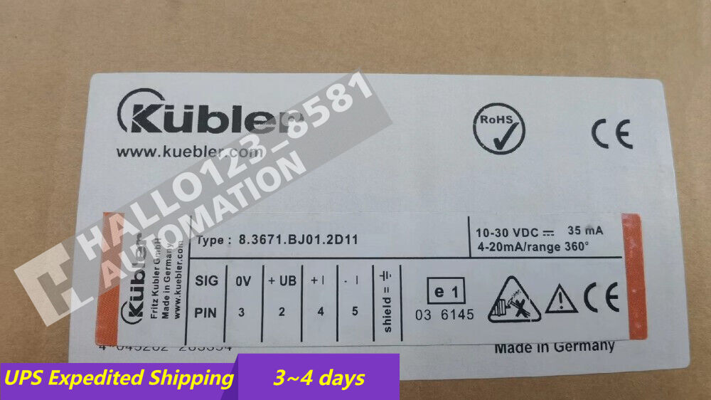 KUBLER ENCODER 8.3671.BJ01.2D11 UPS Shipping
