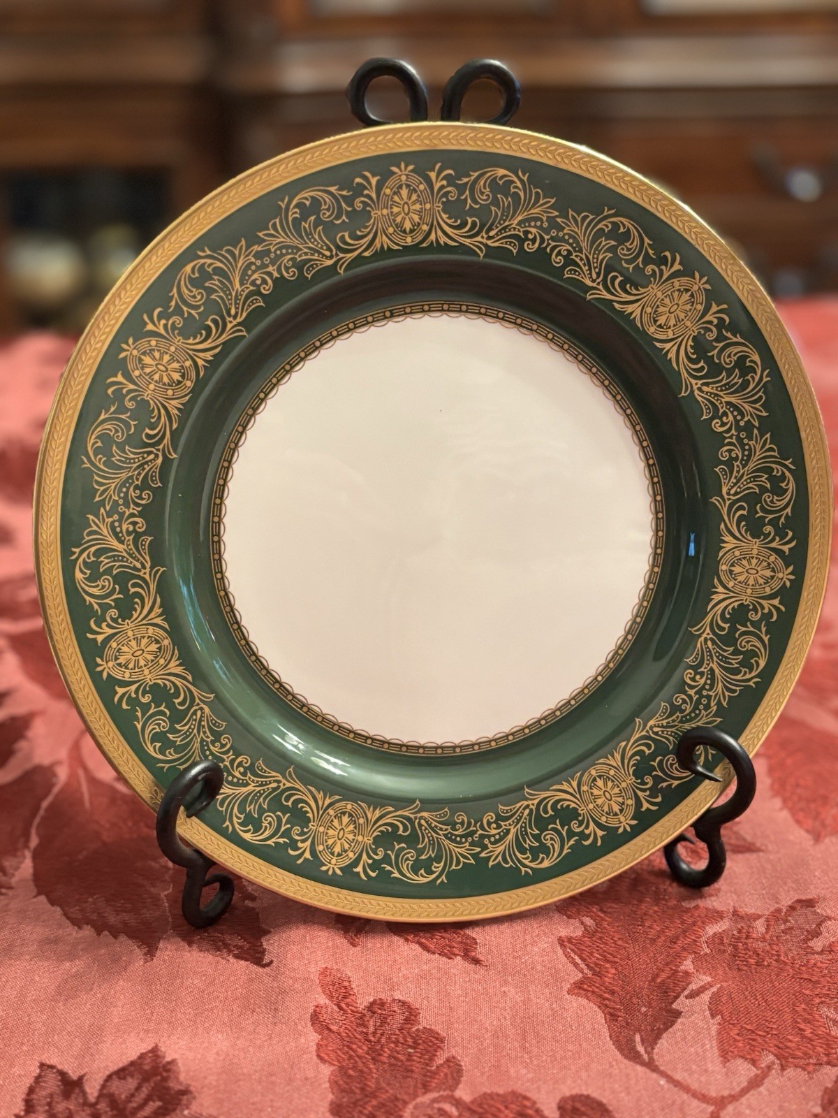 Aynsley Imperial Laurel Green China REDUCED - 5 PIECE SET