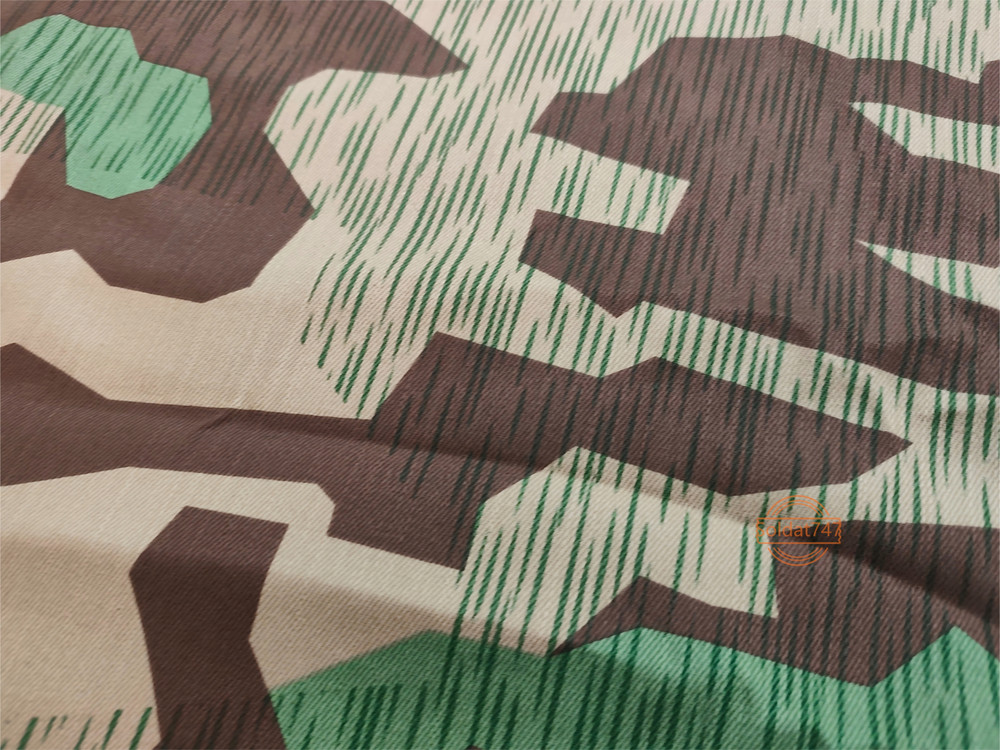 WWII German Splinter Camouflage Fabric Camo Cotton Material