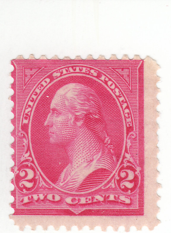 Scott # 267 - 2c Carmine - Washington, Type III - Mint Hinged