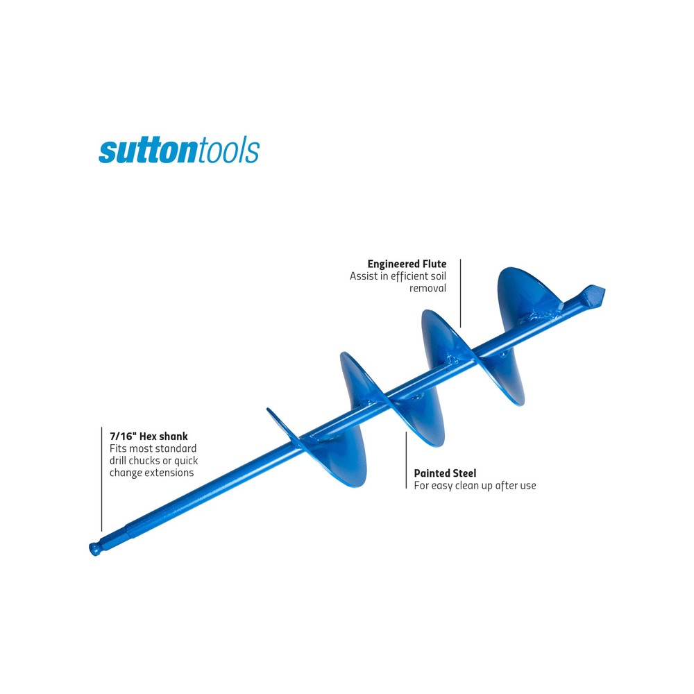 Sutton Tools 100 x 450mm Garden Auger