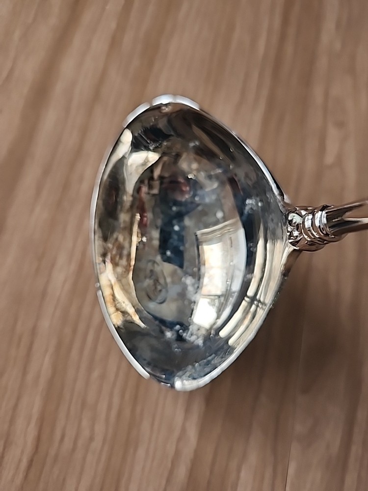 Godinger Olde Copenhagen Soup Ladel Silver Plated Needs Cleaning 12.5"