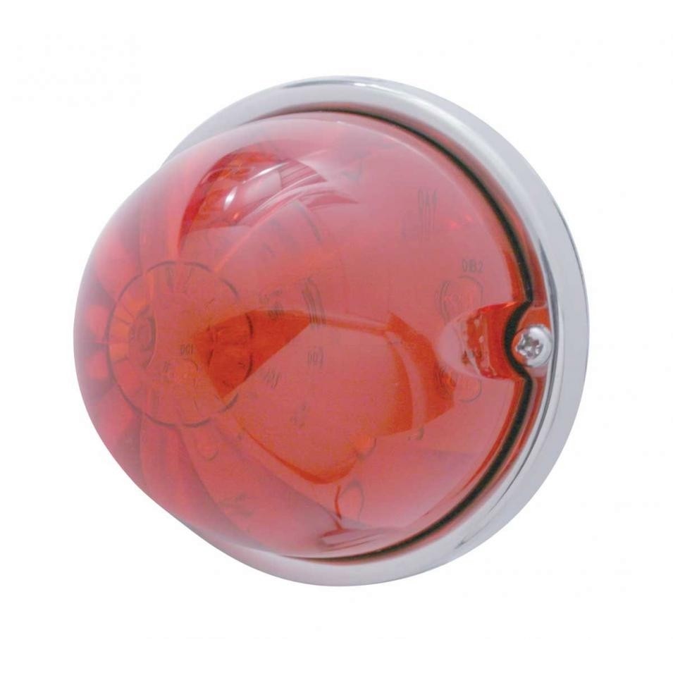 17 Red LED Watermelon Flush Mount Kit - Single Function - Red Lens