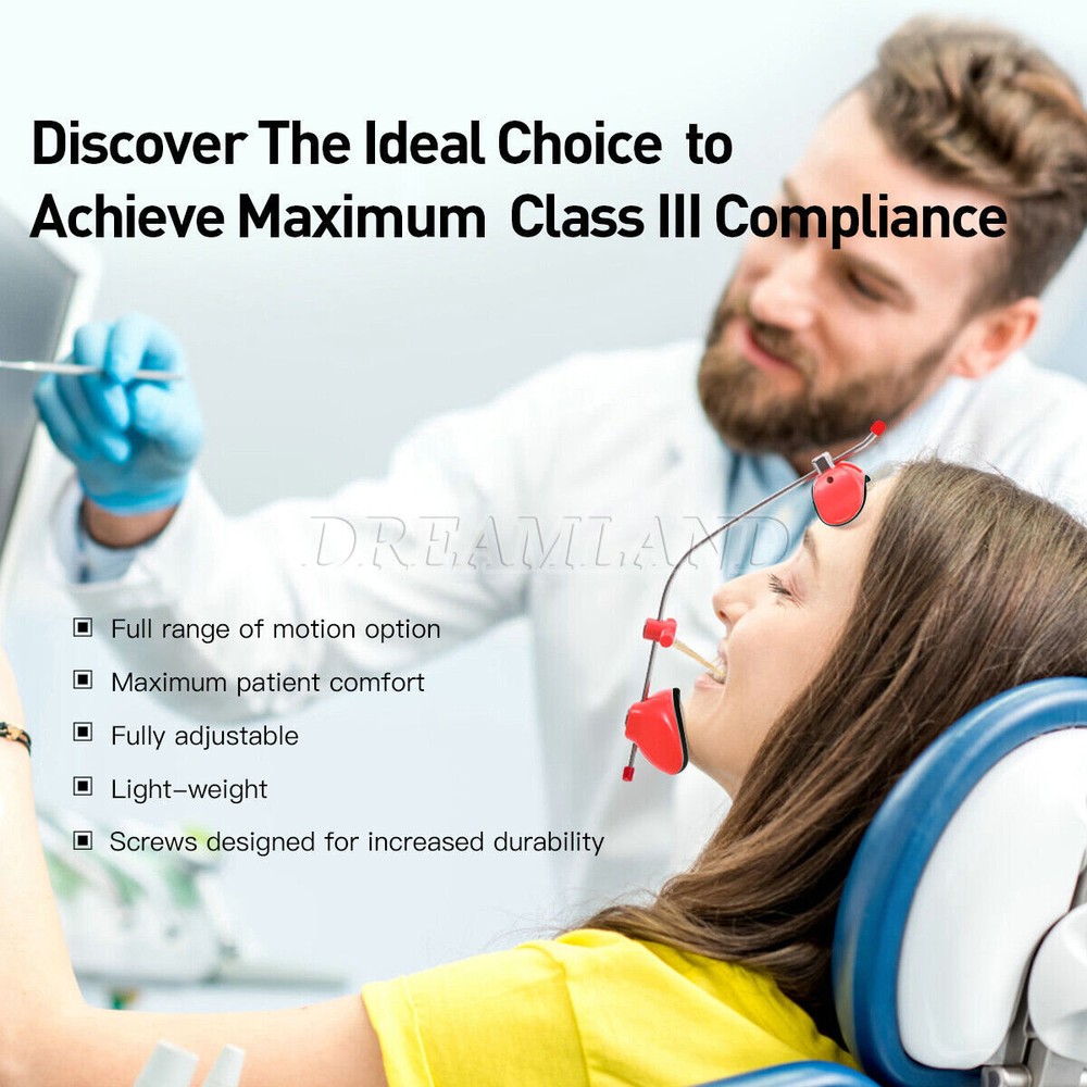 Dent Orthodontic Reverse Pull Headgear Facemask Facial Mascara Adjustable
