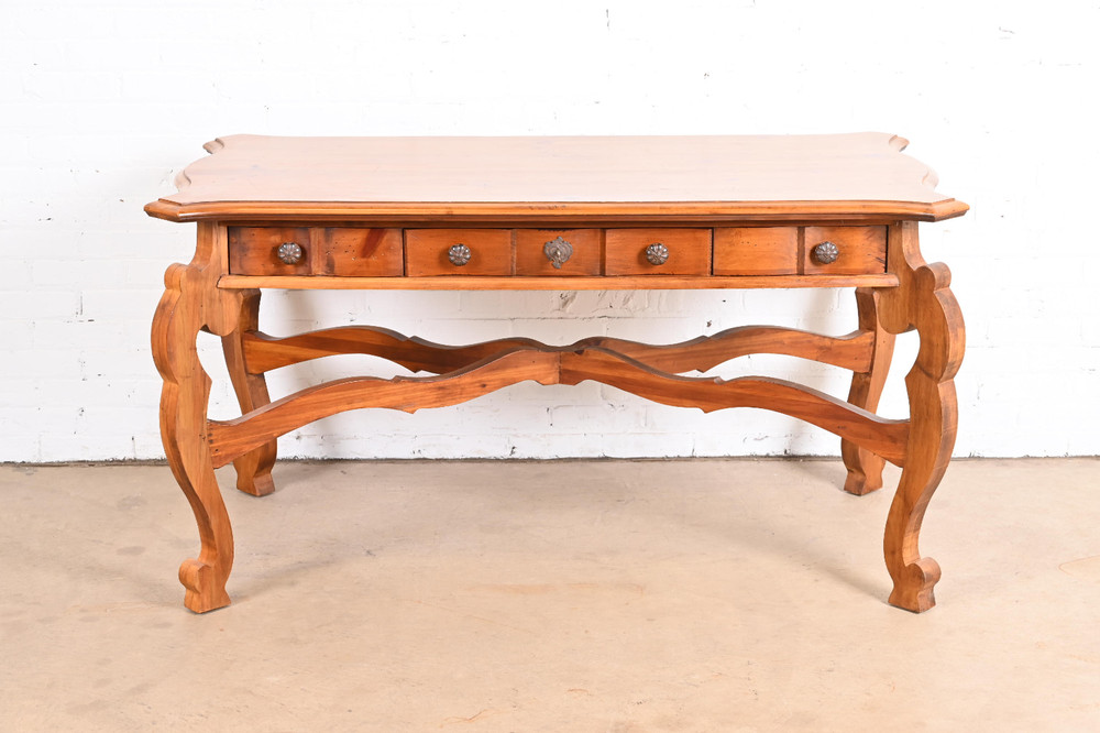 Romweber Spanish Baroque Carved Pine Writing Desk