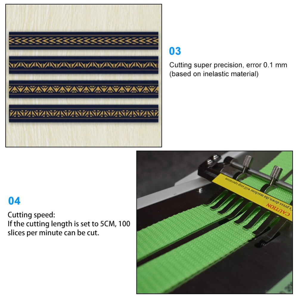 Hot and Cold Strip Cutter Automatic Webbing Tape Textile Ribbon Cutting Machine