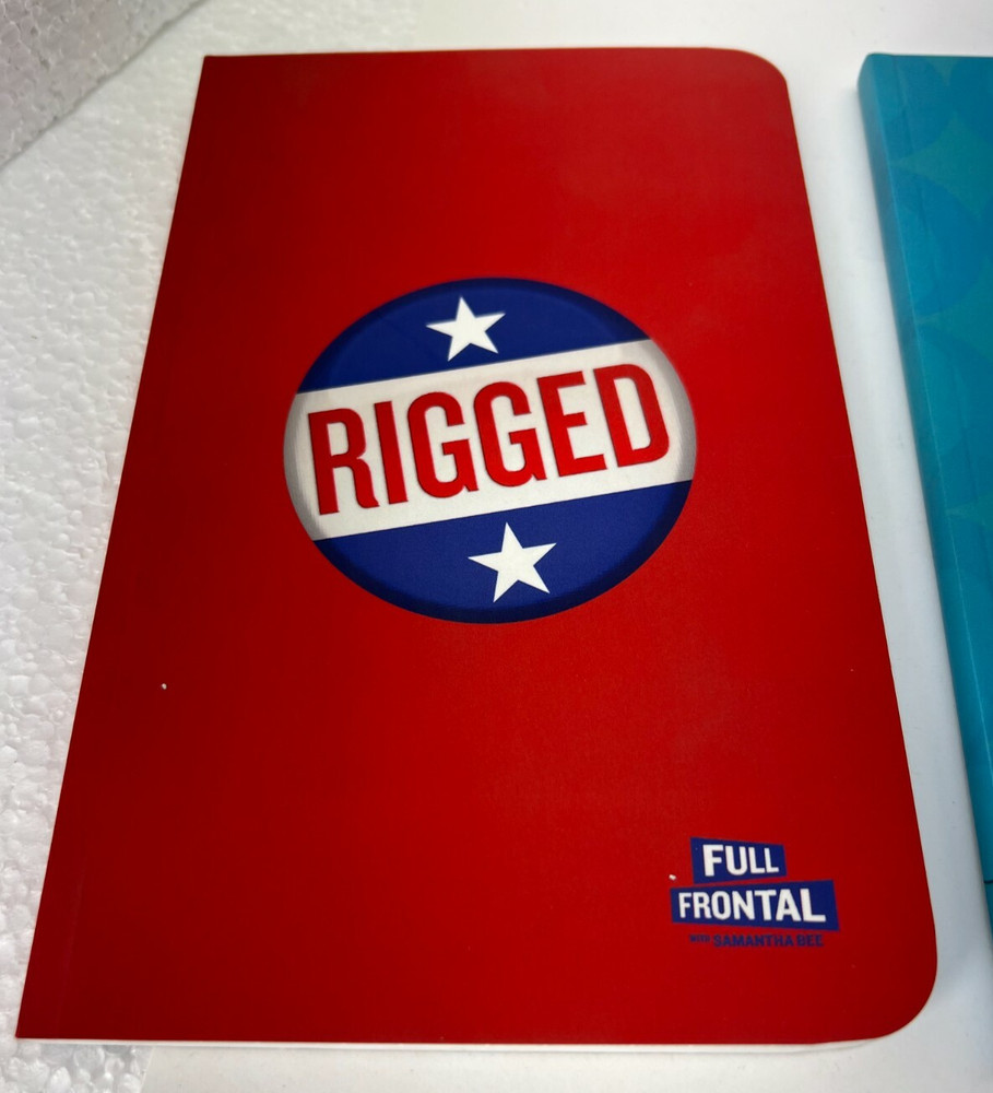 FULL FRONTAL Samantha Bee RIGGED 2 PACK LINED NOTEBOOK 2 PACK ELECTION