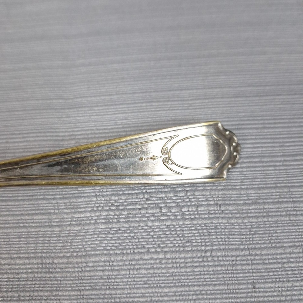 Vintage Standard Silverplate Flatware Serving Fork Meat 8.5"