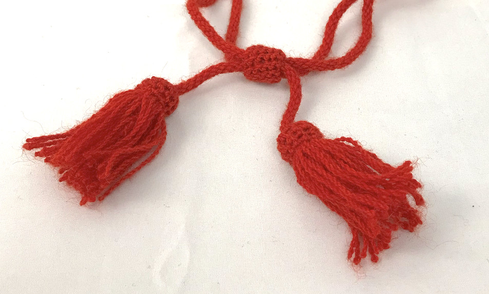Red Wool Hat Cord - Artillery