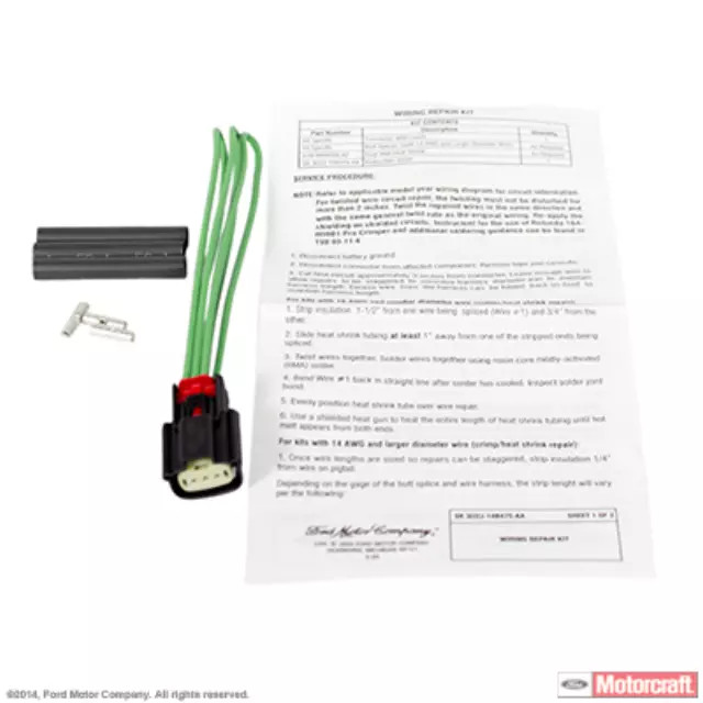 Genuine Motorcraft Engine Crankshaft Position Sensor Connec WPT-931