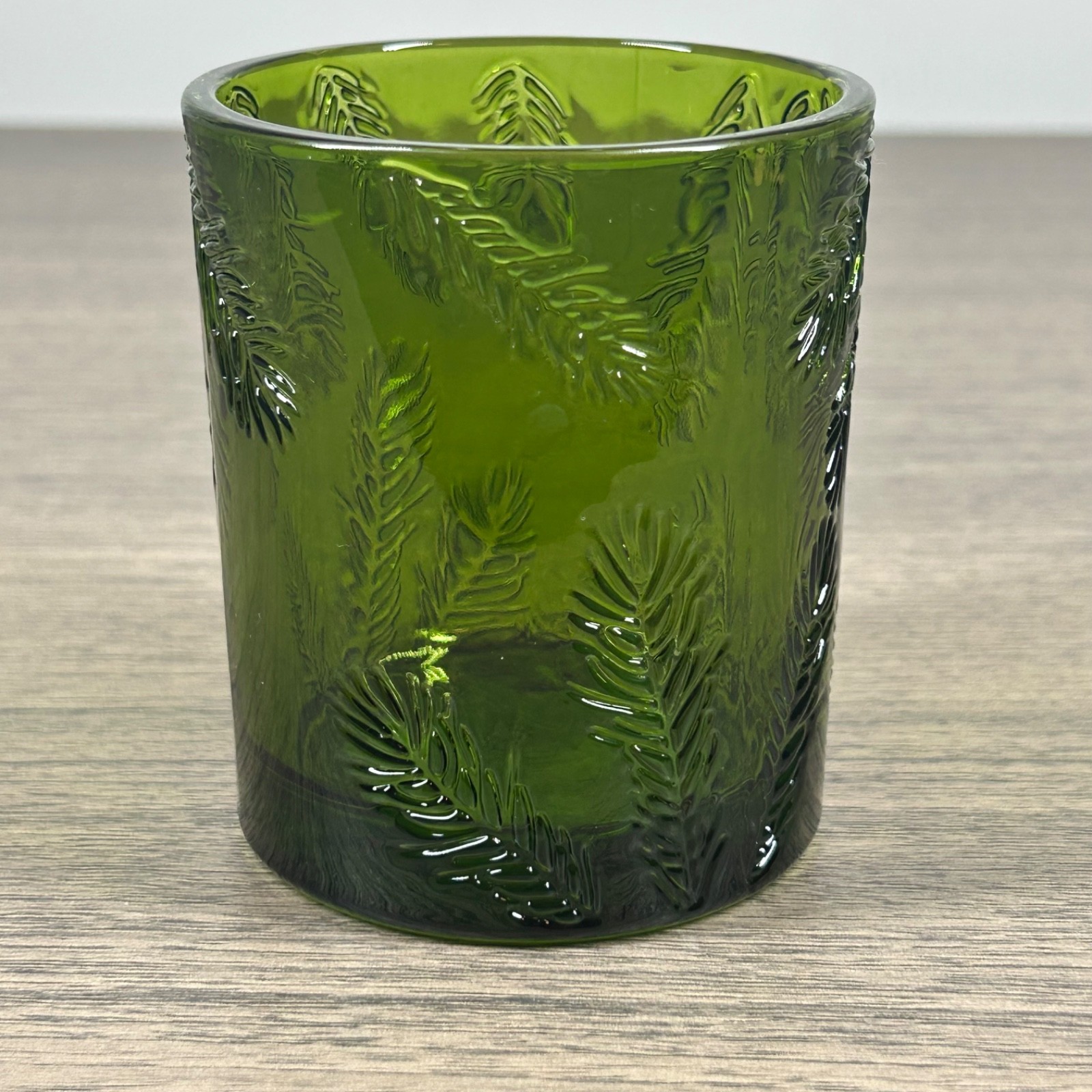 Fraser Fir Green Glass 6.5oz Empty Thymes Candle Jar - Craft & Holiday Decor