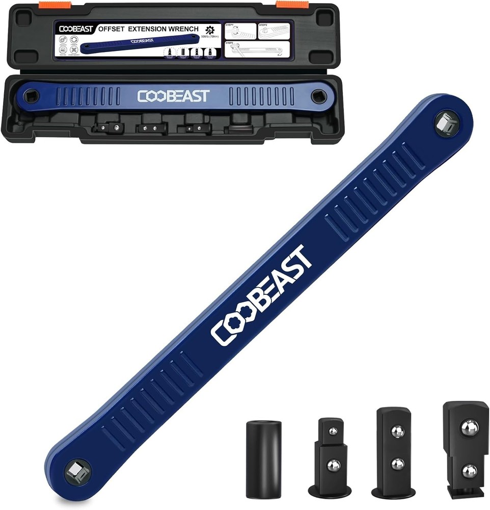 Offset Extension Wrench - Impact-Ready Tool for Tight Space Accessibility