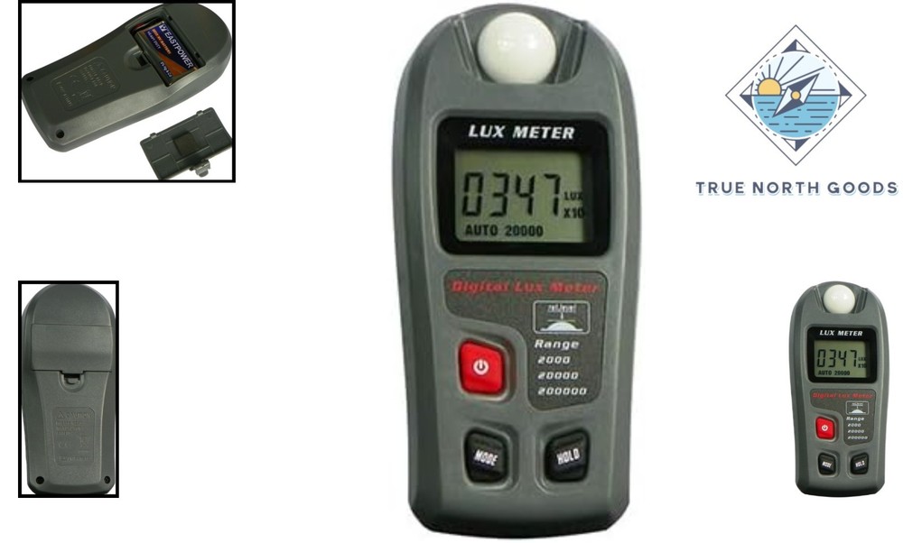 Compact Light Meter with Auto/Manual Range - Ideal for Home & Office Lighting
