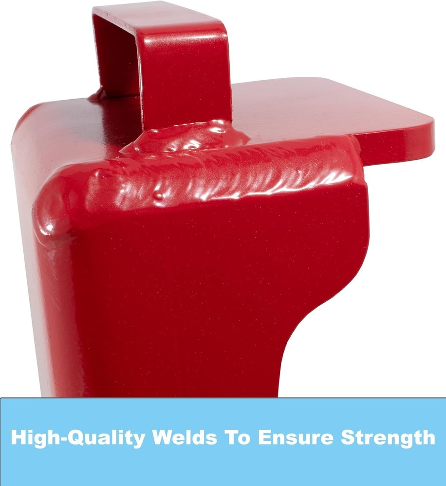 Shipping Container Jack Lug with U-Shaped Handle, Red