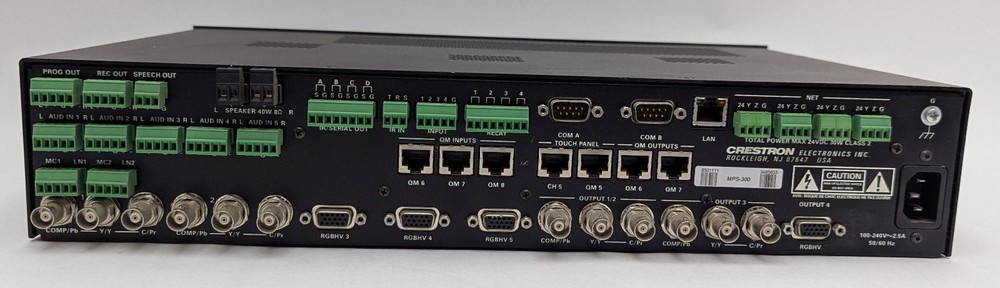 Crestron MPS-300 Professional Presentation System Switcher Amplifier Amp Control