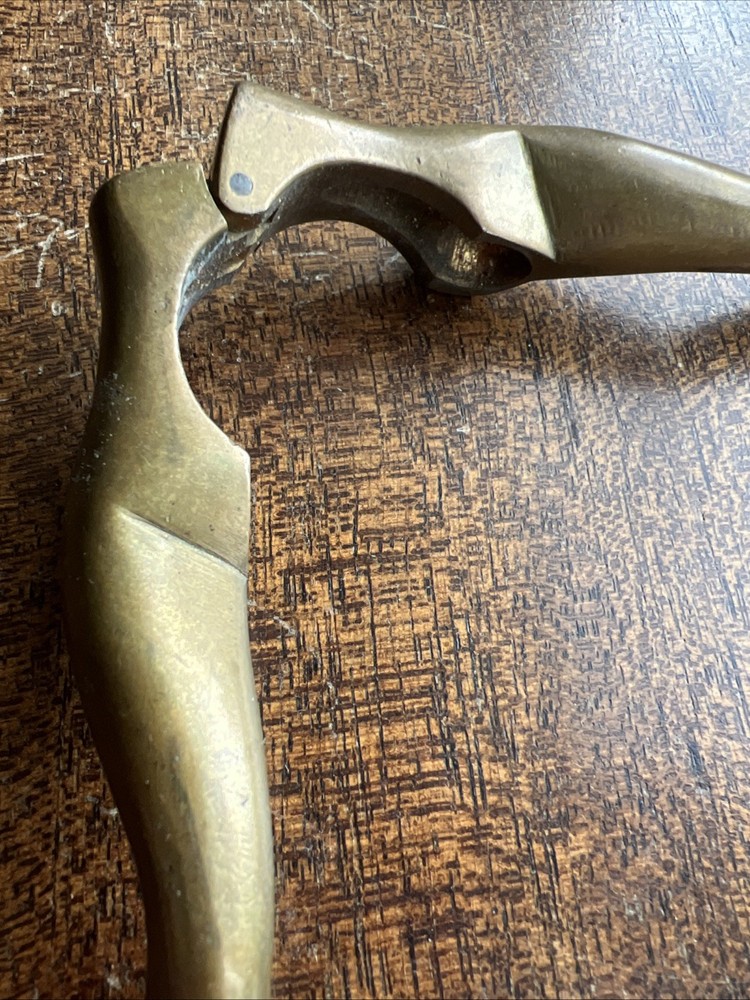 Antique Lady Legs Brass Nutcracker; Very Fine; Early?