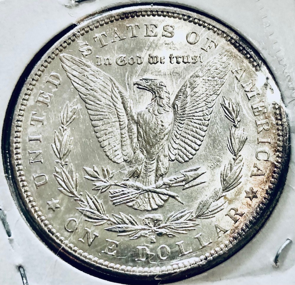 1890-S Morgan Silver Dollars BU Details