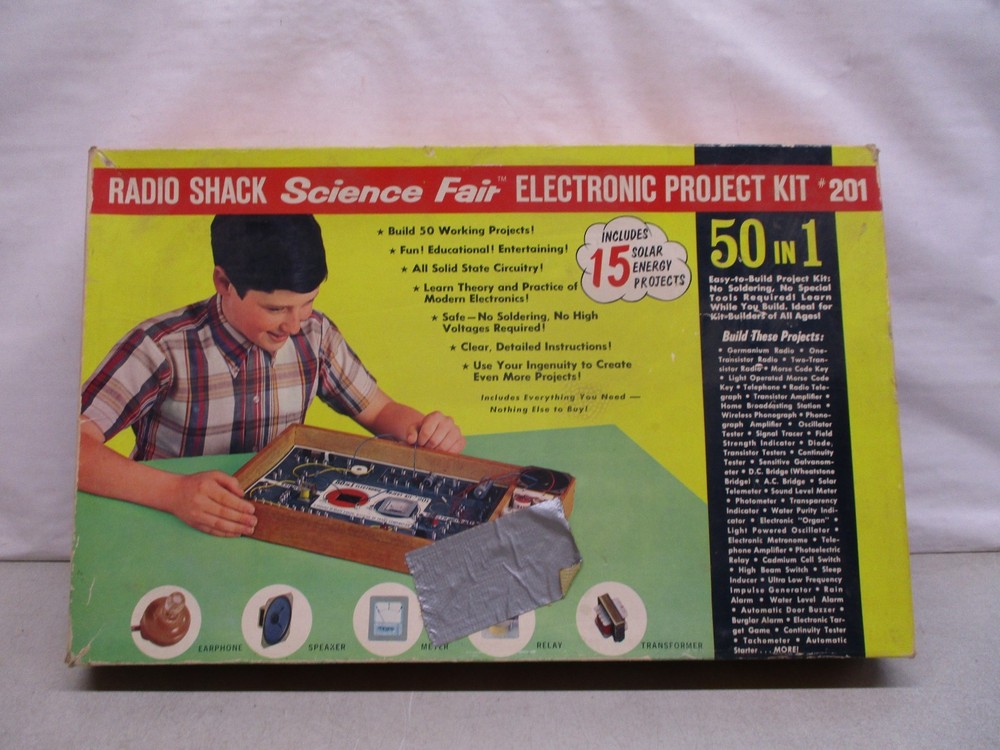 Radio Shack Science Fair Electronic Project Kit #201