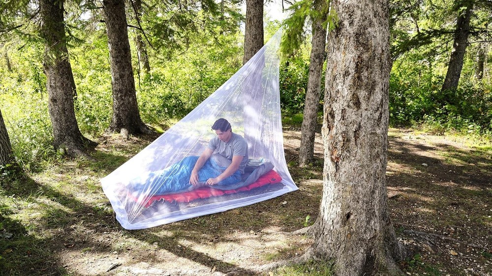 Hiker's Rectangular Mosquito Net - Lightweight Insect Protection for Camping