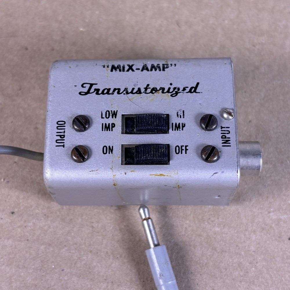 VTG SwitchCraft "Mix-Amp" Transistorized / Impedance‑Matching Preamplifier WORKS