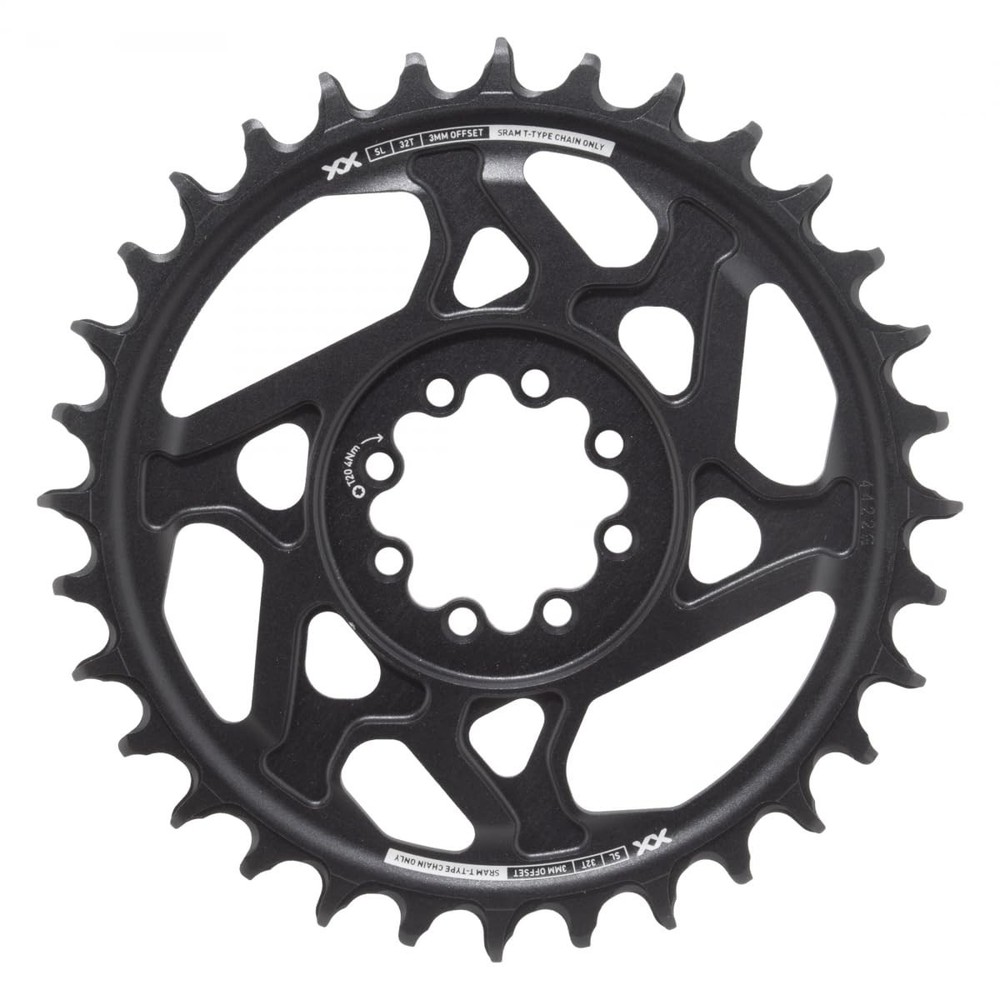SRAM, Eagle T-Type DM XX SL 3mm Offset, 32T, Offset/Boost, Black/Silver