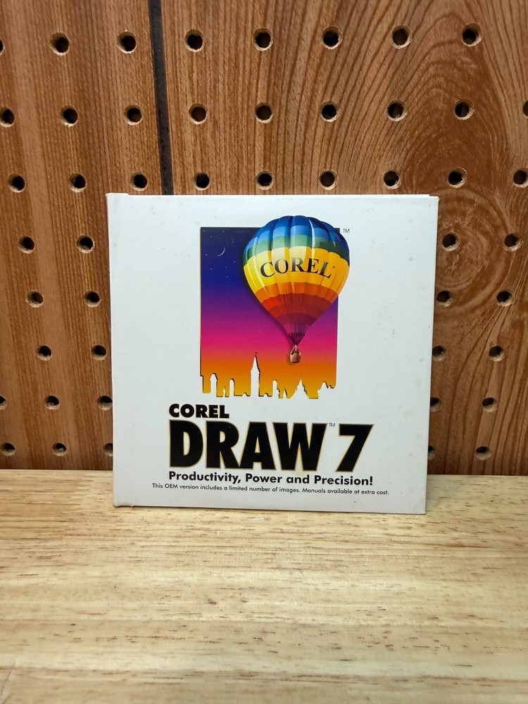 Corel Draw 7  Windows 95 Software 1998 Two Disc Serial Number