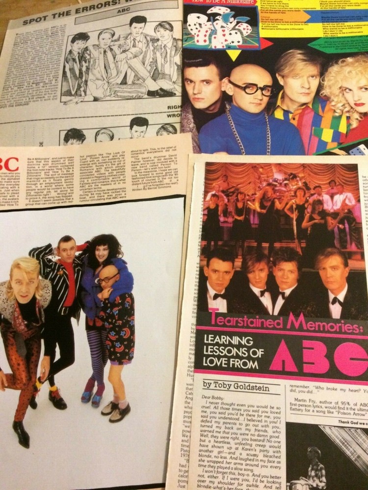 ABC, Lot of FOUR Full Through Four Page Vintage Clippings